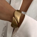 Gold Tone Chunky Bangle