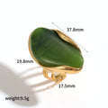 Resin Color Geo Shape Rings